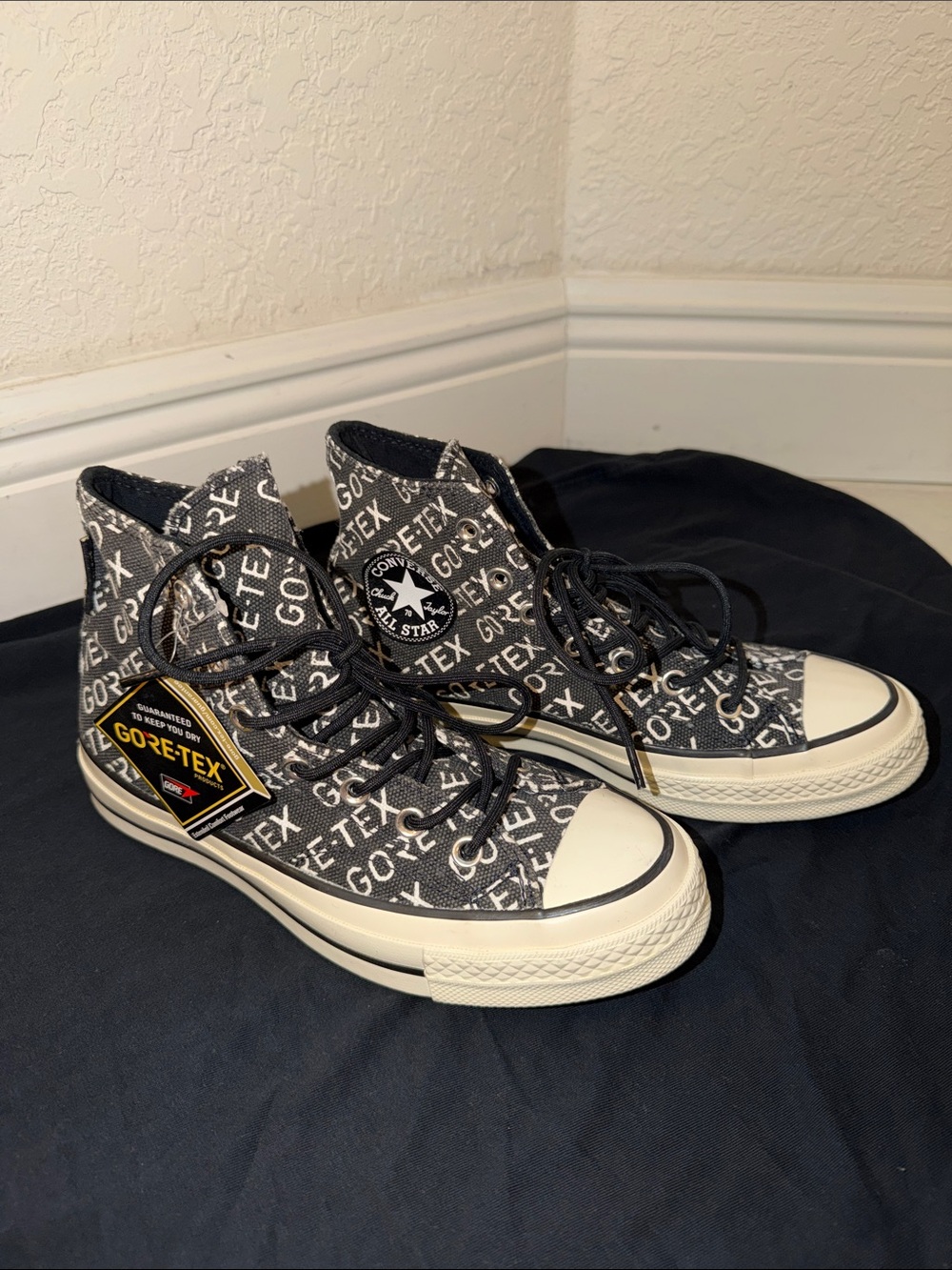 Converse Black/White Gore-Tex High Top Sneakers